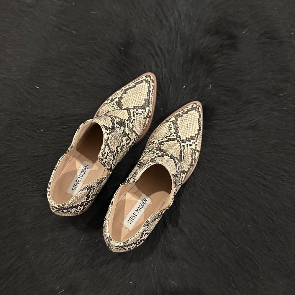 Steve Madden Snake Booties